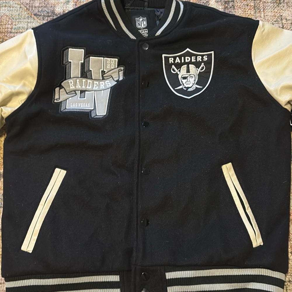 NFL Raiders varsity jacket